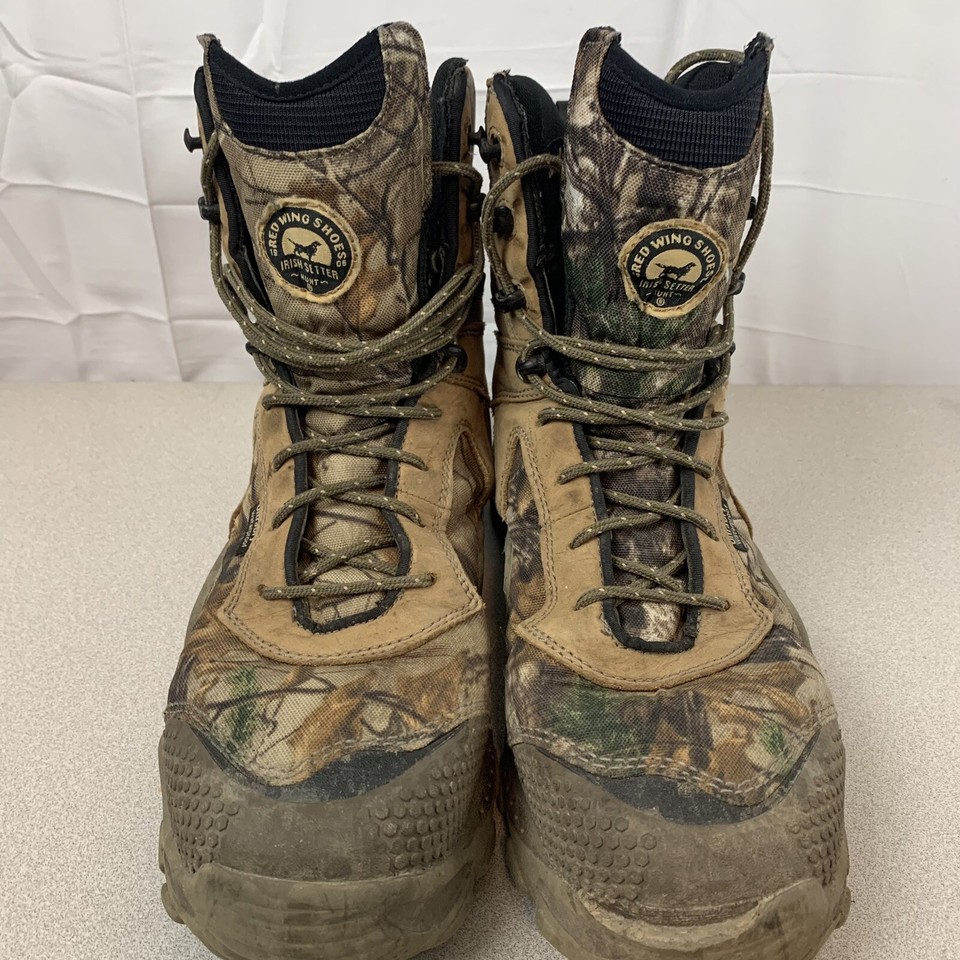Red Wing Irish Setter Mens 11.5 Camouflage Hunting Boots Shoes 2870
