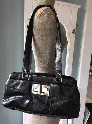 Baci Italy Black Leather Shoulder Bag 47 Handbag Made In Baci Italy Black Leather Shoulder Bag Handbag Made In