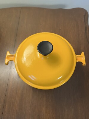 Enamel iron Le Creuset Dutch Oven Orange Enzo Mari La Mama #17