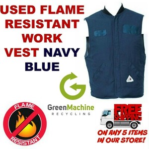 Used Flame Resistant FR Work Vest Cintas, RedKap, Unifirst, G&K