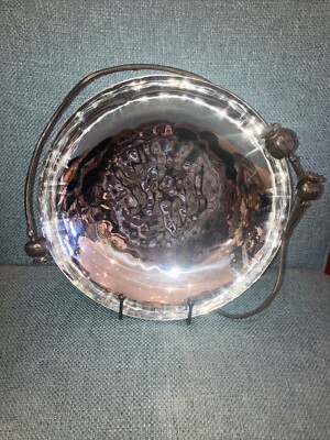 Micheal Aram Metal Poppy Bowl-  10.5  Excellent Condition