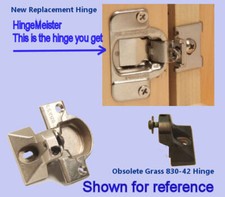 Grass 830-42 Replacement Hinge - Sold in Pairs - Easy Install - Direct fit Repla