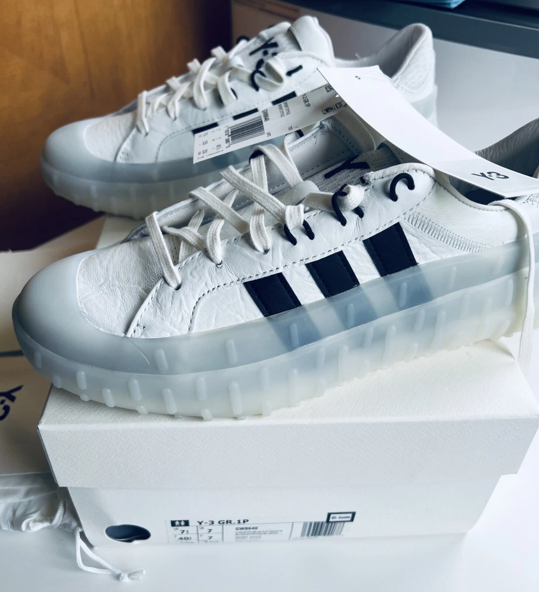 靴 Y-3 GR.1P adidas Y-3 GR.1P White Black for Sale | Authenticity Guaranteed | eBay