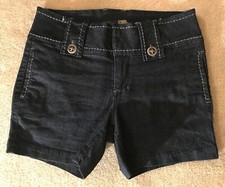 EUC Womens Beau Dark Blue Denim Stretch Shorts Sz 6 Cute Style 