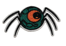 HALLOWEEN - ONE EYED SPIDER - Embroidered Iron-On Patch