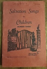 Salvation Songs Children Number 3 Ruth P Overholtzer 1947