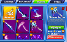 Blade Ball roblox entire inventory