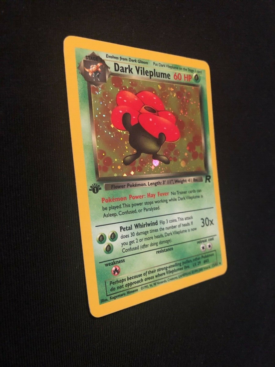 dark vileplume pokemon card value 2000 Pokemon Rocket Dark Vileplume #13 PSA 5