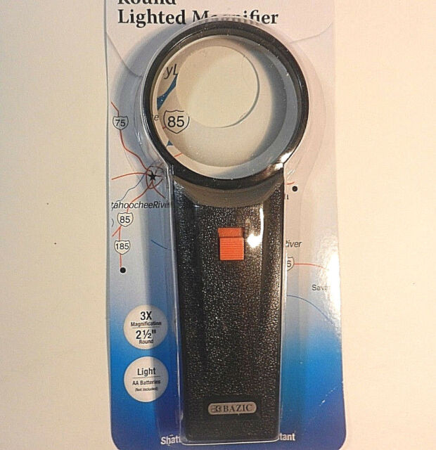 DDI 311352 BAZIC 2 5 Inch Round 3x Lighted Magnifier Case of 24 for sale online