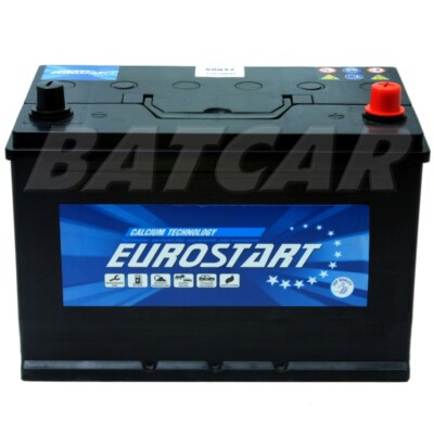 Autobatterie-Starterbatterie EUROSTART 12V 100Ah +Rechts ersetzt 90Ah 92Ah 110Ah