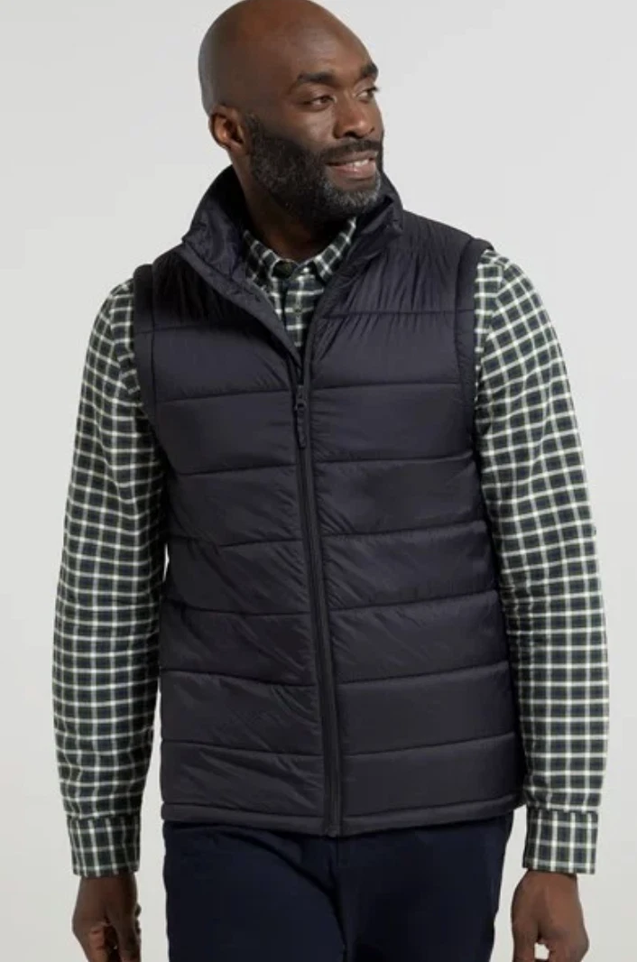 Down padded gilet top