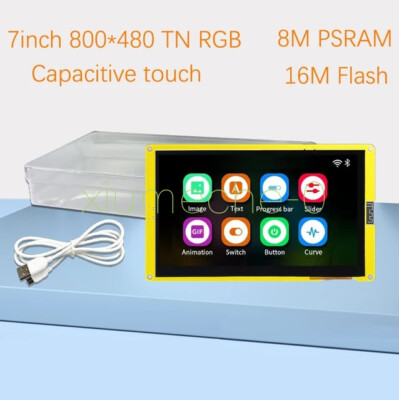 ESP32-S3 HMI WIFI&Bluetooth 7.0 inch Smart Display RGB LCD TFT For Arduino LVGL