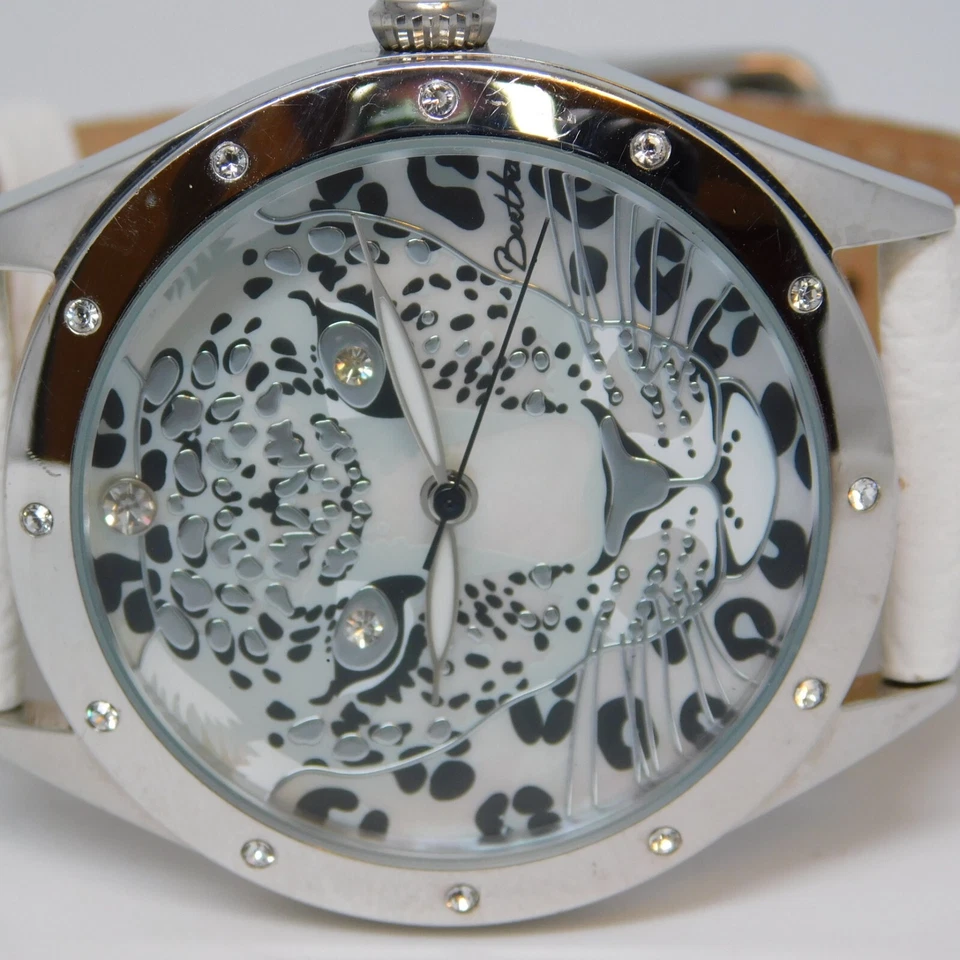 Reloj Bertha Cuero Genuino Cuarzo Analógico Unisex Batería Nueva Foto 2 de 4