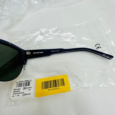 BALENCIAGA SKI 0004 Navy Blue Shield Mask Fashion Sunglasses