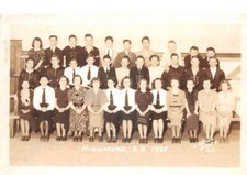 Highmore South Dakota 1938 Students School Real Photo Vintage Postcard AA92402