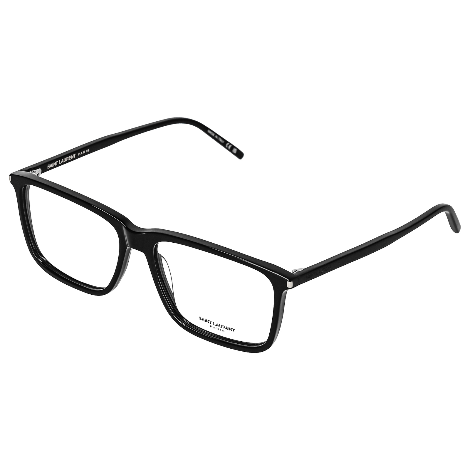 Occhiali da vista uomo Saint Laurent SL454 NERO NERO TRASPARENTE nuovi