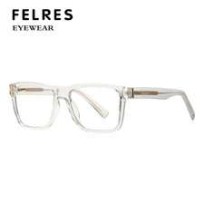 TR90 Anti-Blue Light Eyeglasses For Men Women Clear Lens Square Glasses Frames