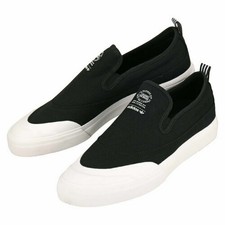 adidas matchcourt black slip on