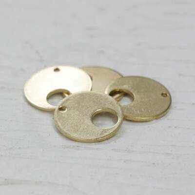 10 Pieces Raw Brass Round Disk- Disc- Charm 16mm (CW-4012C-N-365)