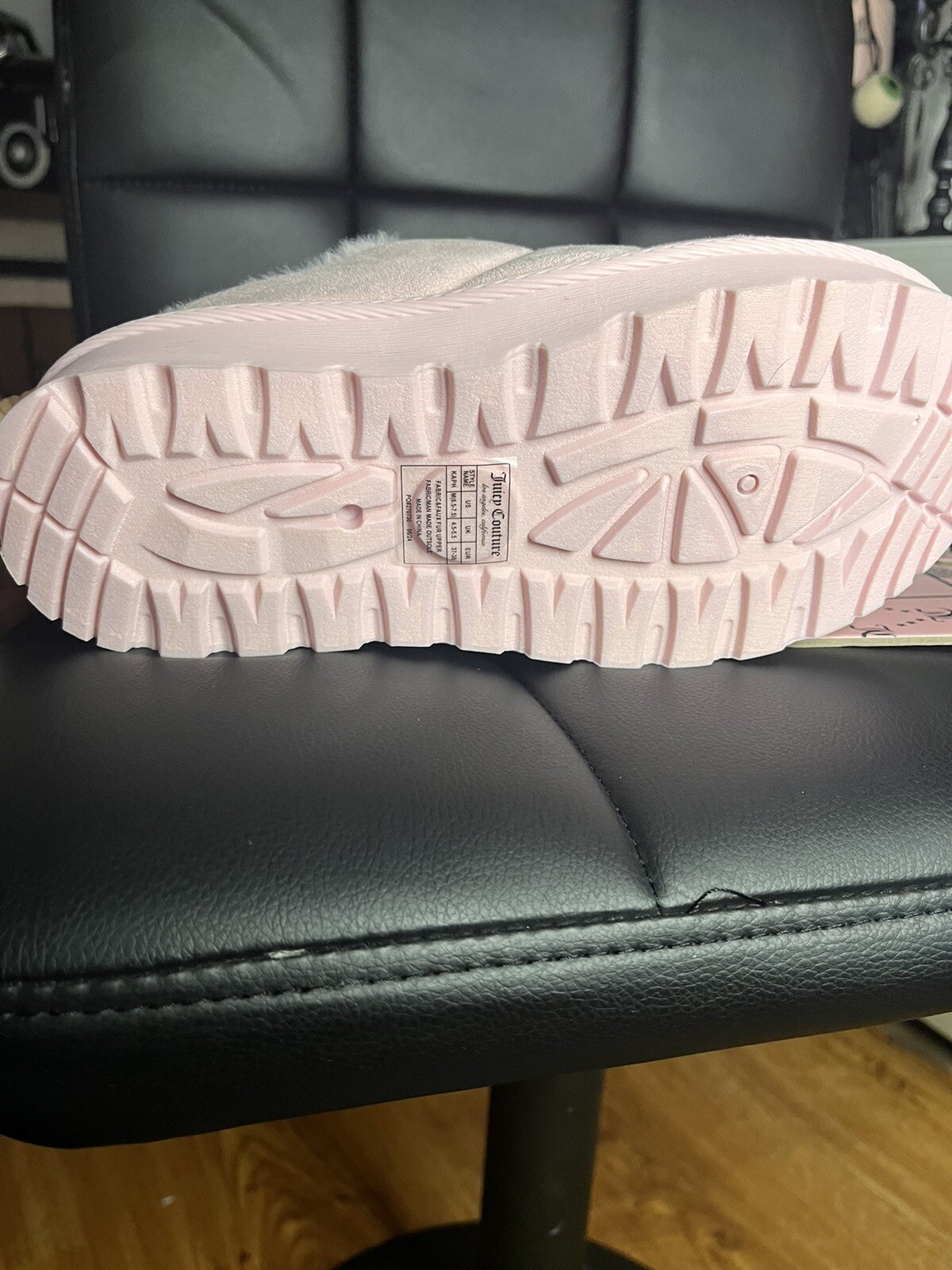 APL Pantofole Juicy Couture slip on slide platform puffer nuove con etichetta