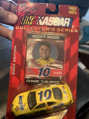 NASCAR Diecast Car #10 Scott Riggs 1:64 Autographed Dusty #9 | eBay