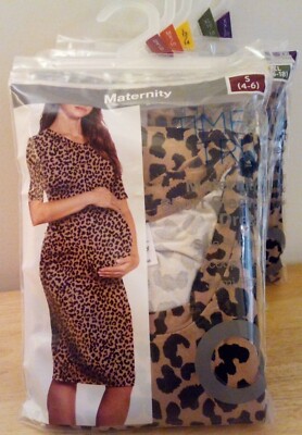 fitted ruched maternity dress Angel Maternity The Ruched Maternity Midi Skirt in Brown main image 1