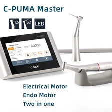 COXO Dental C-PUMA Master Electric Endo Motor 6:1 1:5 LED Handpiece Contra Angle