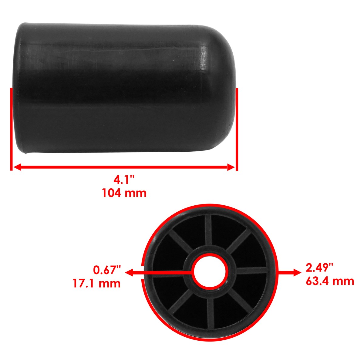 Rounded Roller For Snapper LT 1644 YT 1844 ZT 20500 BV EZT 20500