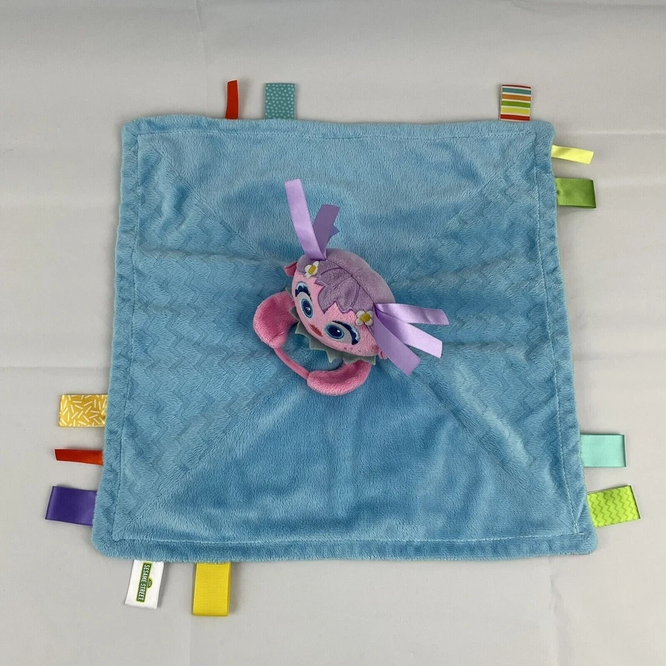 Детское милое защитное одеяло Bright Starts Sesame Street Abby 13 дюймов сине-розовое - Изображение 3 из 4