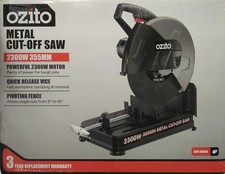 Ozito 2300W 355mm Abrasive Metal Steel Cut Off Drop Chop Saw - 3yr Replace Wty