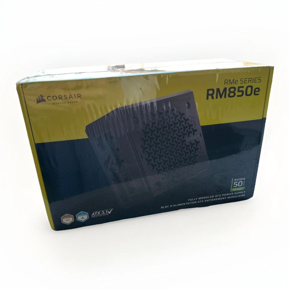 Corsair RM850e 2025 850W Netzteil Modular ATX 3.1 PCIe 5.1 12V-2x6 Gold NEU OVP - Bild 2 von 4