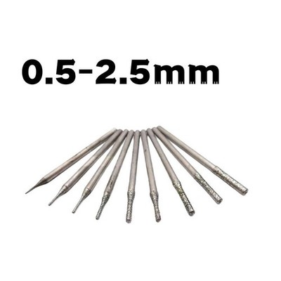 Diamant Fräser Diamantschleifer Schleifstift Bohrer für Dremel Proxxon 0.5-2.5mm