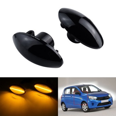 2x Schwarz Linse LED Seitenblinker Blinker für Suzuki Baleno,Fiat  Sedici 08-12