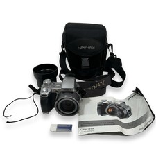 Sony DSC-H1 Digital Camera 5.1MP, 12x Optical Zoom, 4gb Sd Card  With Case