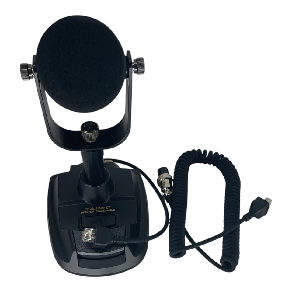 Micrófono dinámico de escritorio YAESU M-90D de 8 pines para FT-991A FTDX3000 FTDX10 FTDX101 Foto 4 de 4