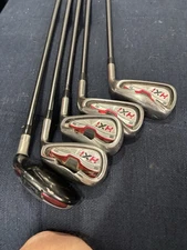 Lynx HXI Golf Clubs 6-9 + 3 Hybrid RH GLX60 Graphite Shaft Reg Flex