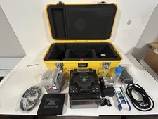 Greenlee 910FS Fusion Optical Fiber Splicer w/ 910CL Cleaver Battery & Acc