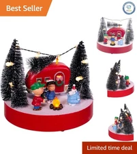 Officially Licensed 7-Inch Musical Camper Table Piece - A Cozy Holiday Touch