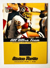 2005 Fleer Ultra Clinton Portis Game Used Jersey All Ultra Team Redskins Legend!