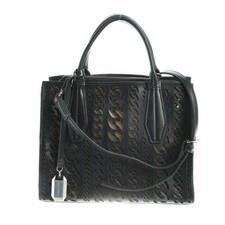 Handtasche Versace Jeans Schwarz Metallic