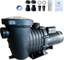 1.5HP 2Speed Swimming Pool Pump 220V Single Voltage Above/In Ground Self-Priming