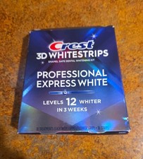 Crest 3D Professional Express White LED Light Whitestrips 19 Treatments 30 Level