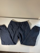 VTG Outerspor-t Nylon Windbreaker Pants Lined Blue Tapered Outdoors Men s MED