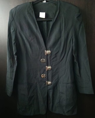 Blazer Retro 1980er Vintage Damen Schnappverschluß