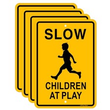 Slow Children at Play,Slow Down Sign,17 x 12 Inches,Reflective Aluminum,UV Pr...