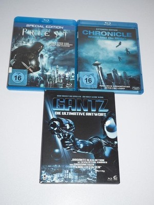 Priest + Chronicle + Gantz - Film-Bundle (Blu-ray) Sci-Fi Action [Sehr Gut]