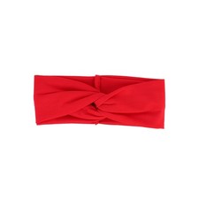 Red Solid Twist Turband Headwrap Hair Band For Women Fashion Accessory