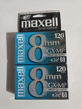 Maxell 8mm Gx-mp High Quality 120 Camcorder Video Cassette Tapes - 281010 2 pack
