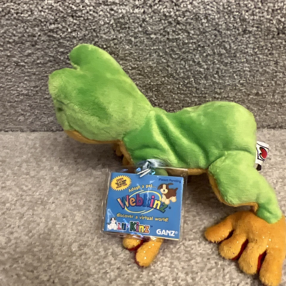 Ganz Webkinz Lil' Kinz Plush Tree Frog Stuffed Animal Toy Sealed Code - Image 3 of 4