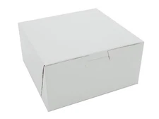 Southern Champion Tray 905 Non-window Bakery Boxes, 6 X 6 X 3, White, 250/carton
